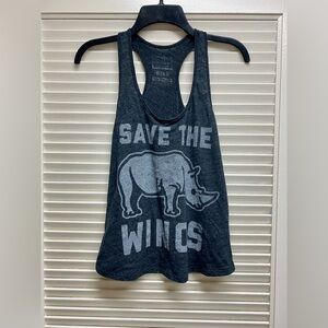 Buy Me Brunch SAVE THE WINOS Racerback Tank Top SIZE SMALL Chive